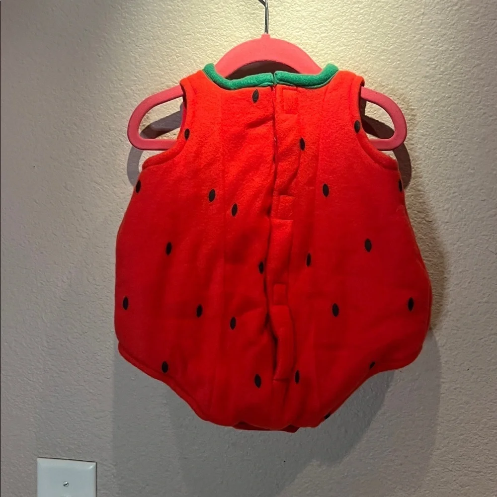 Strawberry Puffy Baby Costume Halloween Size 0-6 Months